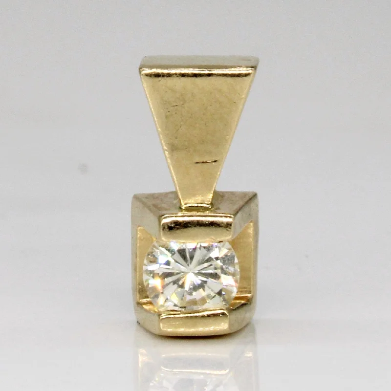 Tension Set Diamond Pendant | 0.25ct |