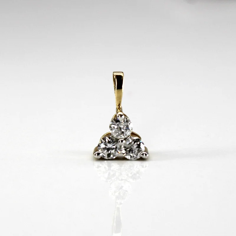 Three Stone Diamond Pendant | 0.48ctw |