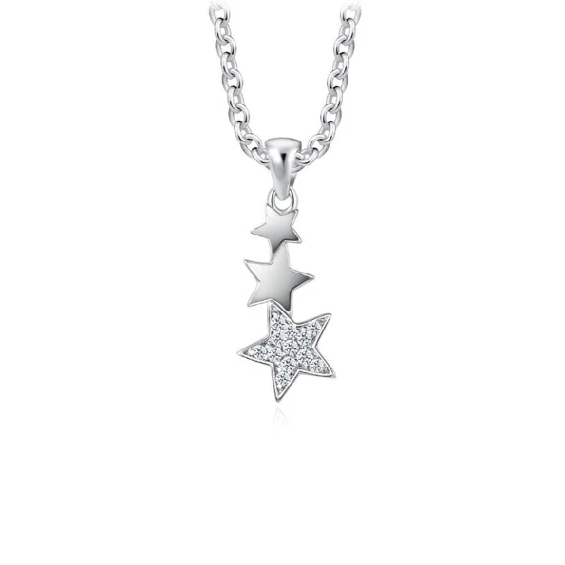 classic gold cuff bracelet Triple Stars Pendant