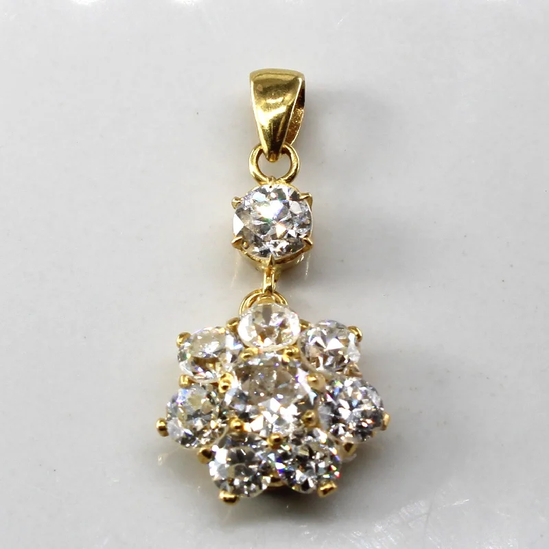 Vintage Old European Diamond Pendant | 1.70ctw |