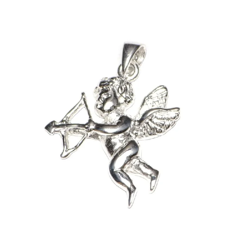 sterling silver toe ring set Winged Cupid with Bow and Arrow