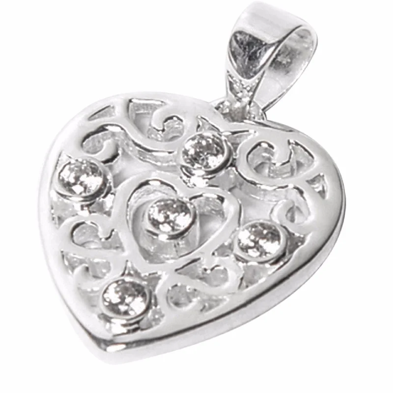 hypoallergenic earrings for sensitive ears Zirconia Celtic Heart