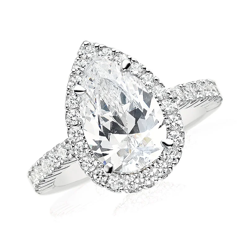 KISS Sterling Silver Cubic Zirconia Ring