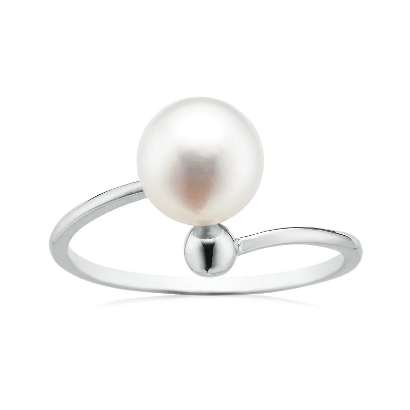 Sterling Silver 8-9mm Freshwater Pearl Ring