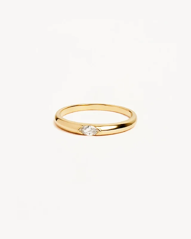 14k Solid Gold Petal of Hope Lab-Grown Diamond Ring