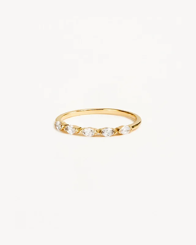 14k Solid Gold Sunlit Petals Lab-Grown Diamond Ring