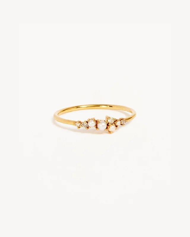 14k Solid Gold Tranquillity Diamond Ring