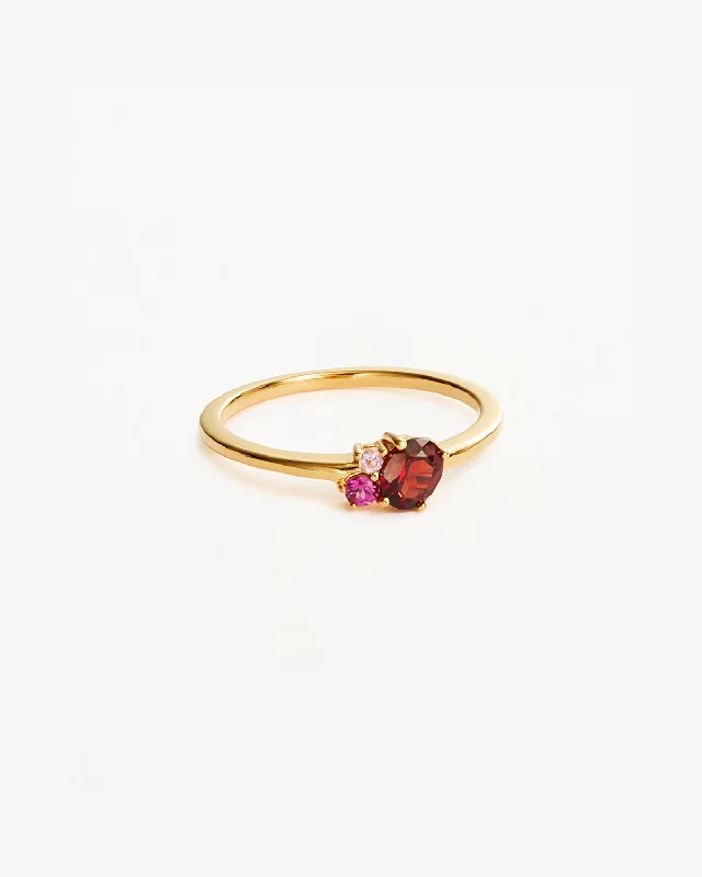 18k Gold Vermeil Kindred Birthstone Ring - January