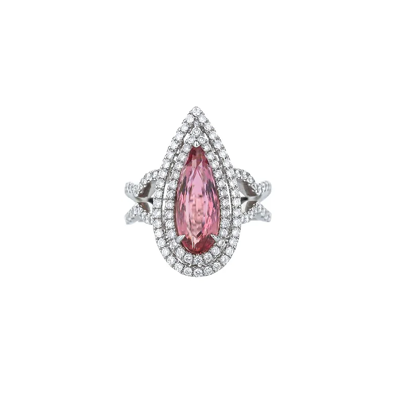 real jade bangle bracelet 18K White Gold Pear Shaped Pink Tourmaline Double Diamond Halo Ring real jade bangle bracelet 18K White Gold Pear Shaped Pink Tourmaline Double Diamond Halo Ring