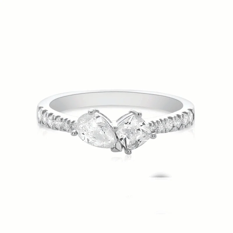 cubic zirconia tennis necklace Sterling Silver  Cubic Zirconia Ring