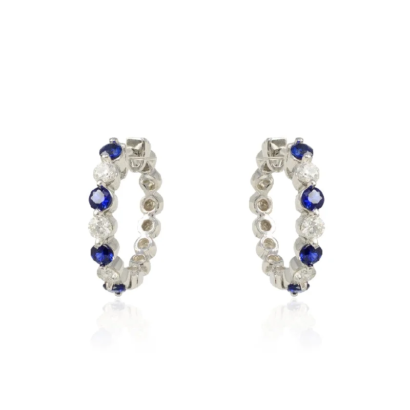 Shared Prong Sapphire & Diamond