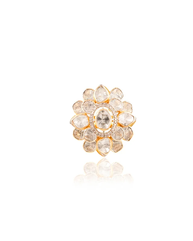 oval blue sapphire ring Abigail Polki And Diamond Ring
