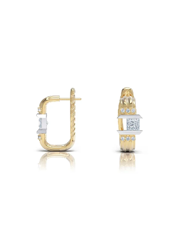personalized couples necklace gold The Princess Flutes, 18K Gold + Diamond Earrings personalized couples necklace gold The Princess Flutes, 18K Gold + Diamond Earrings