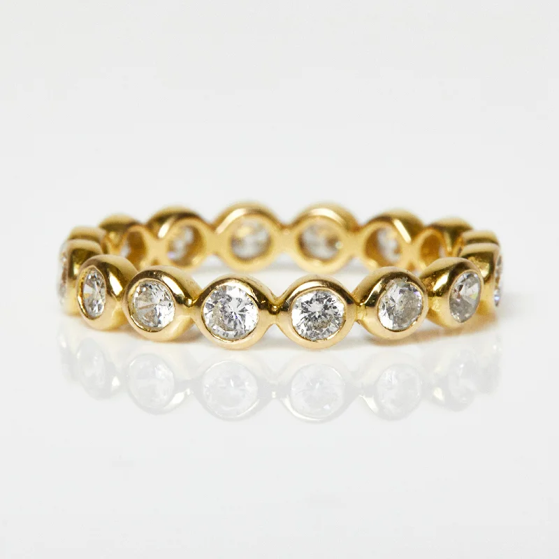 Bezel Set Cubic Zirconia Eternity Ring