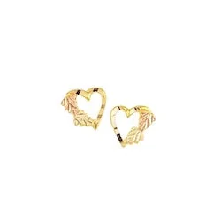 Black Hills Gold Baby Heart Earrings