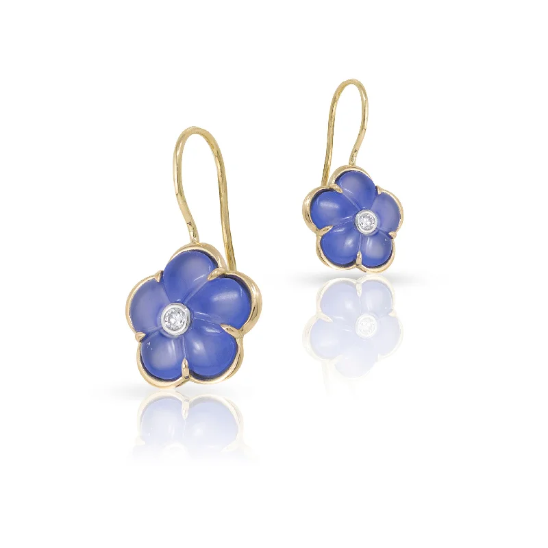 Blue Fiore Earrings