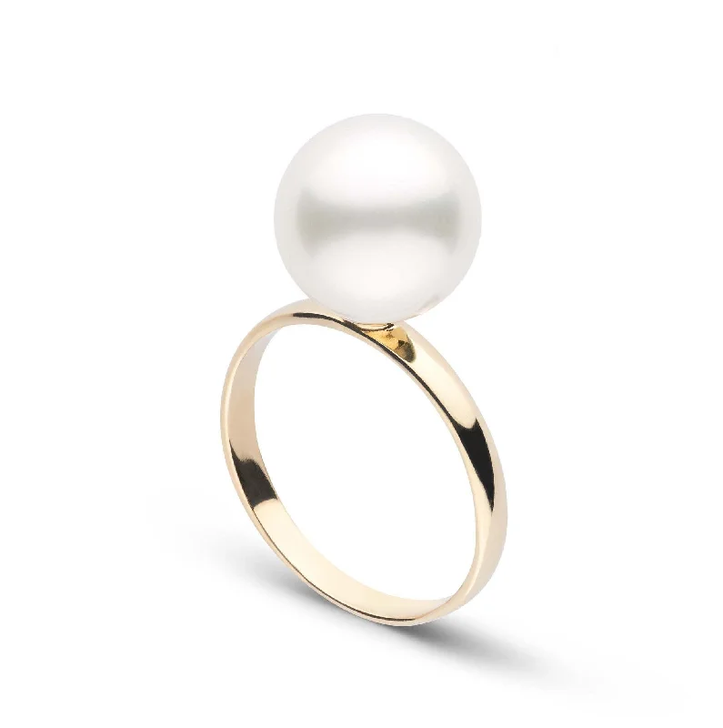 bold gothic skull necklace Classic Collection 10.0-11.0 mm White South Sea Pearl Ring