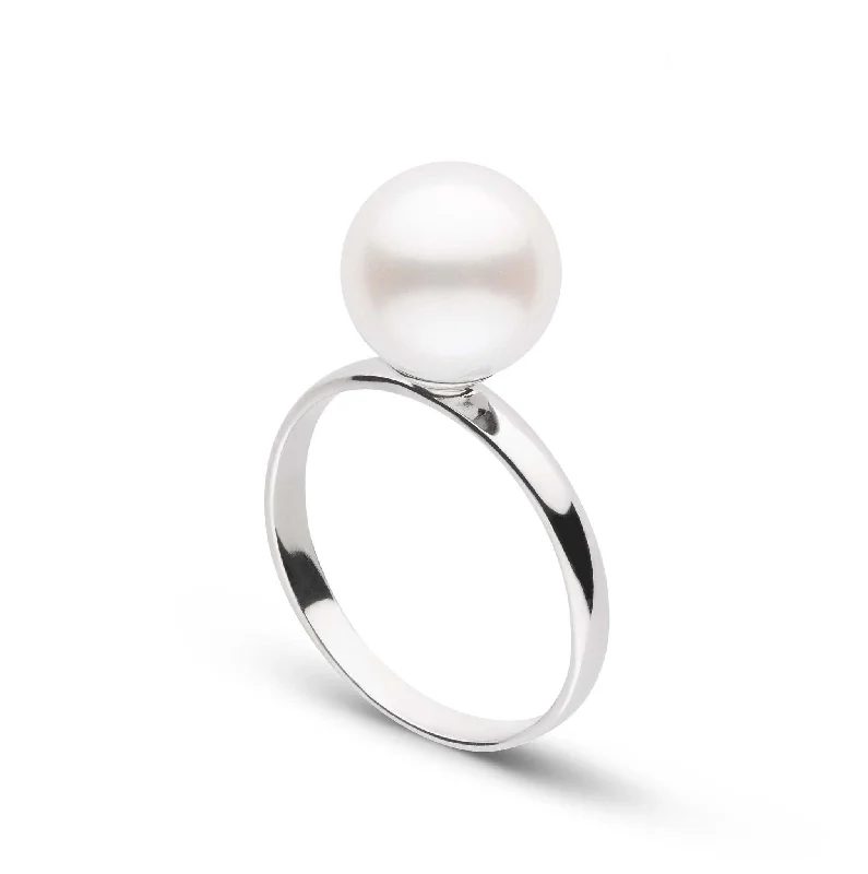 hand-stamped coordinates bracelet Classic Collection 8.0-9.0 mm Freshadama Pearl Ring