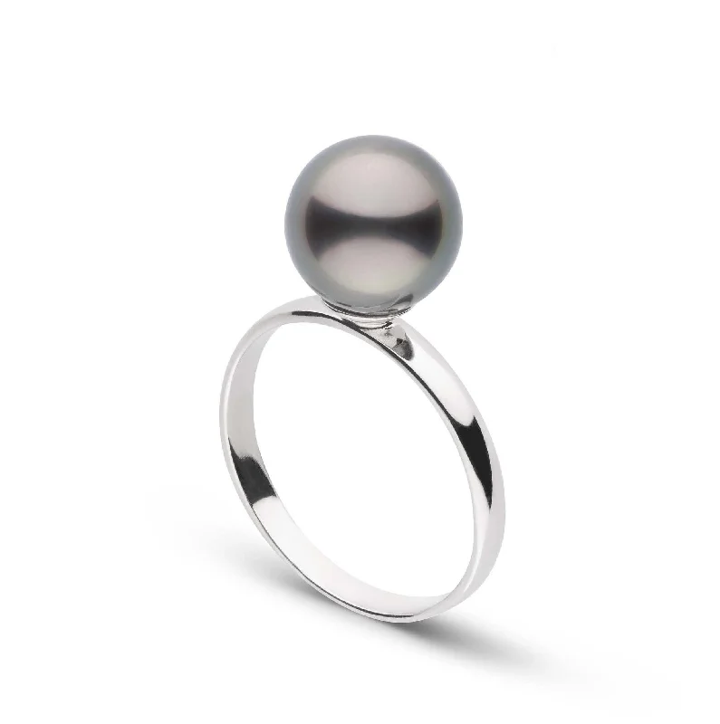 minimalist clover charm bracelet Classic Collection 8.0-9.0 mm Tahitian Pearl Ring