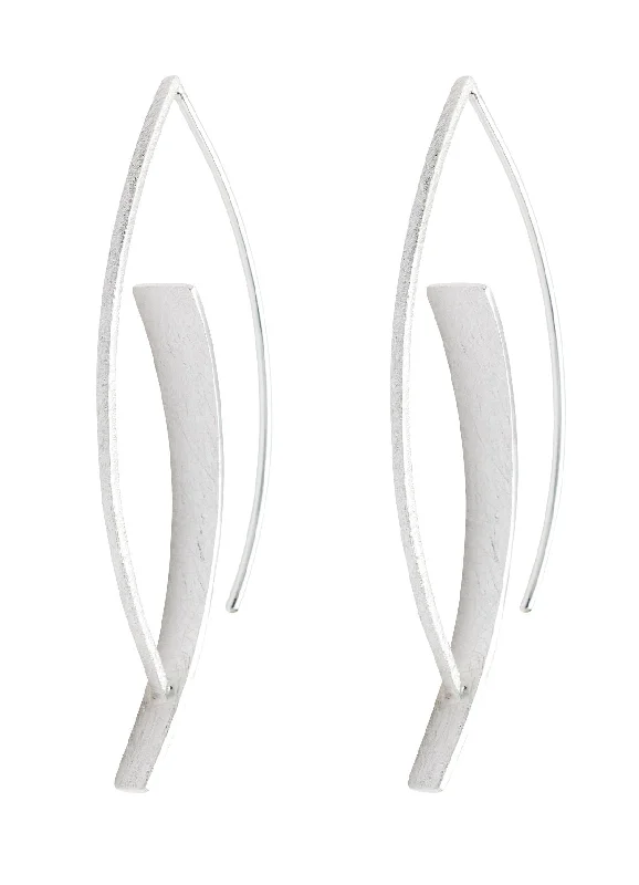 celestial orbit ring set New! Brushed Silver Wishbone Earrings