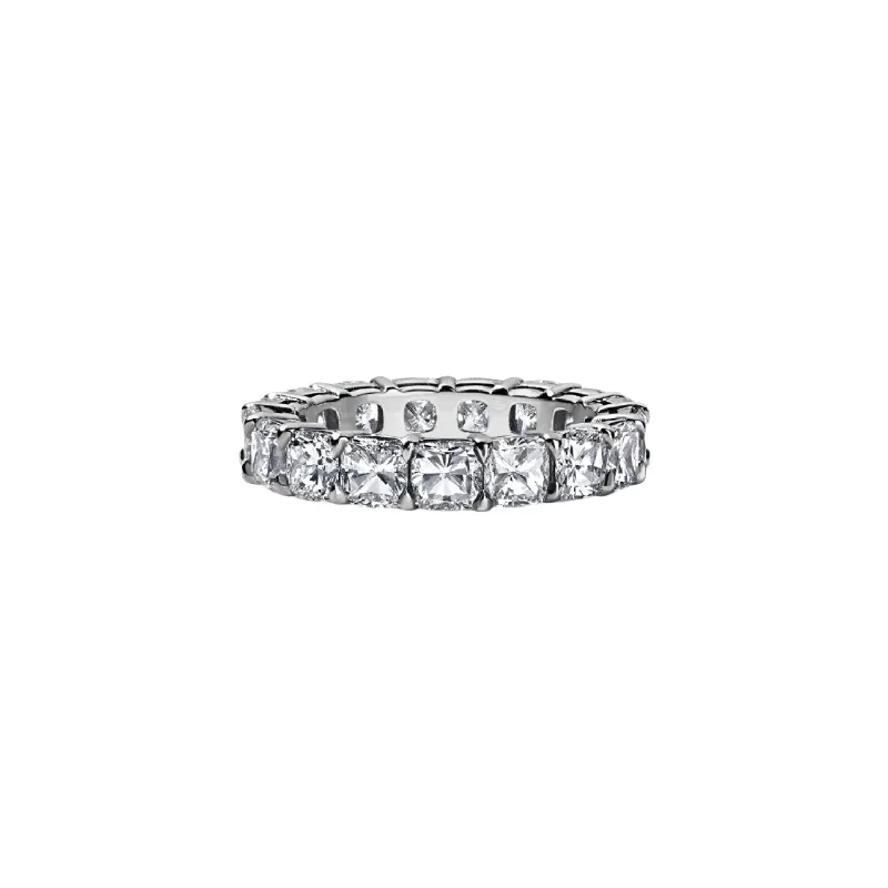 Cushion Cut Eternity Band 5.24ct