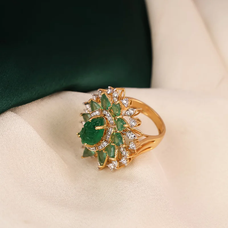 infinity loop ring rose gold Diamond Ring
