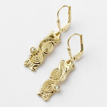 unique silver branch ring Dovinia Drop Earrings