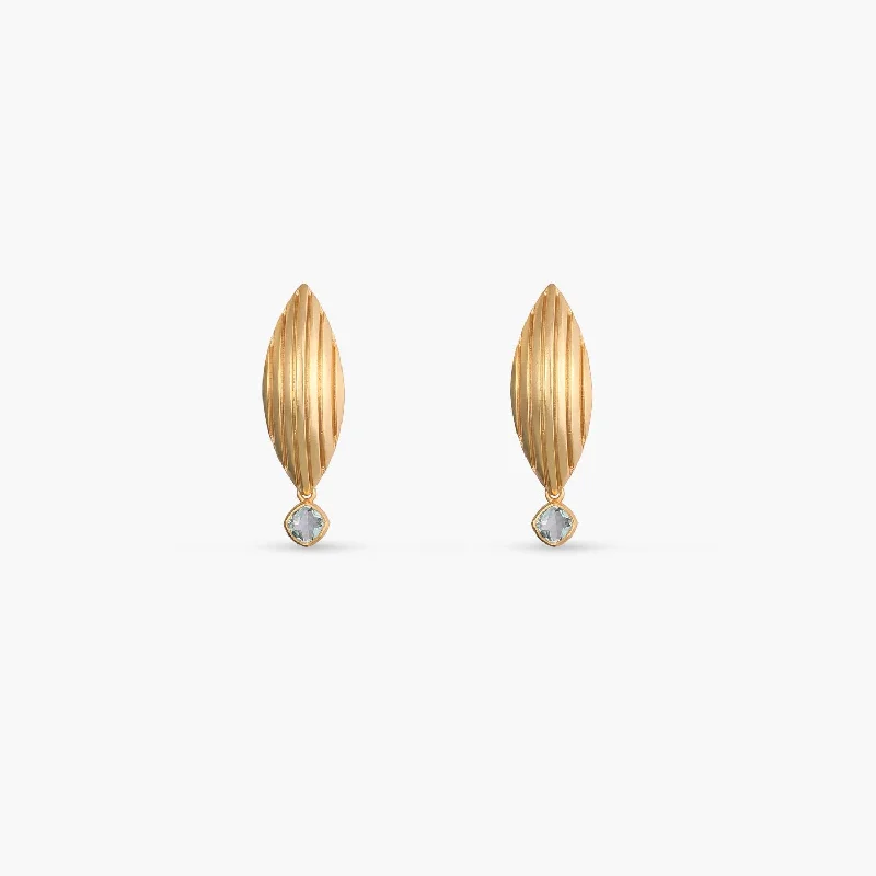 custom name necklace gold Dune Ridges Silver Drop Earrings