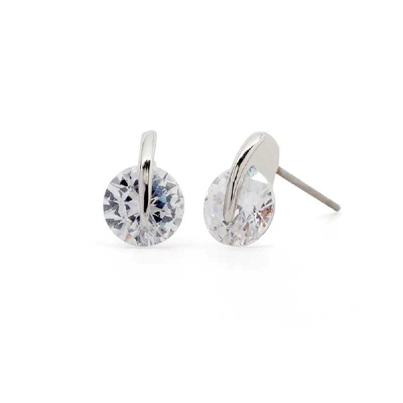 Fancy Cubic Zirconia Stud Earrings