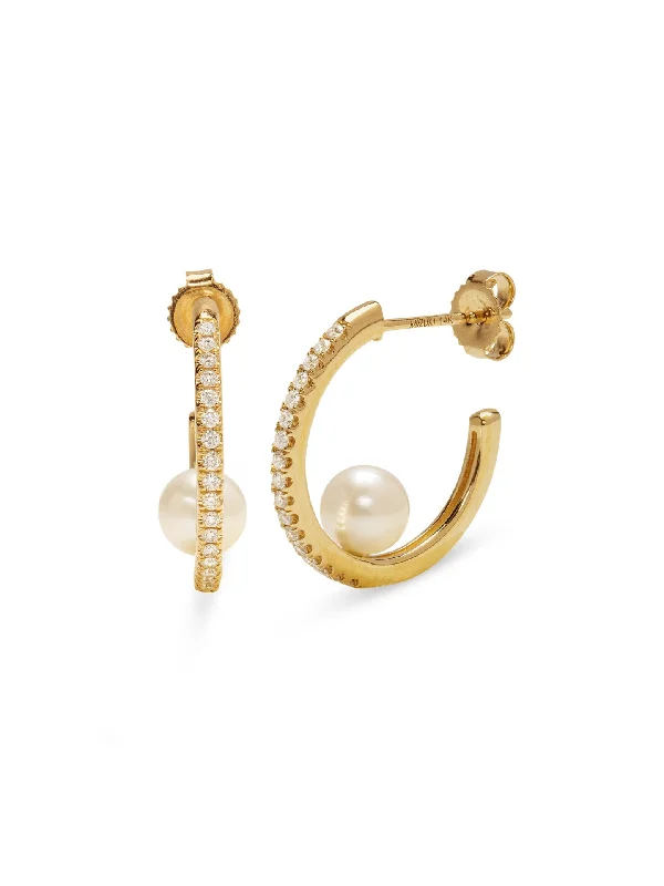 adjustable minimalist wave bracelet Floating Pearl Diamond Yellow Gold Hoop Earrings adjustable minimalist wave bracelet Floating Pearl Diamond Yellow Gold Hoop Earrings