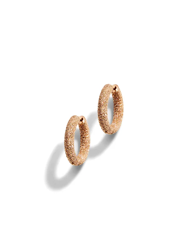 unique crystal bar necklace Florentine Finish 18K Rose Gold Round Huggy Hoop Earrings unique crystal bar necklace Florentine Finish 18K Rose Gold Round Huggy Hoop Earrings