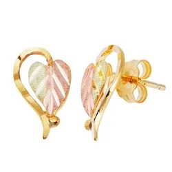 Gold Heart Earrings