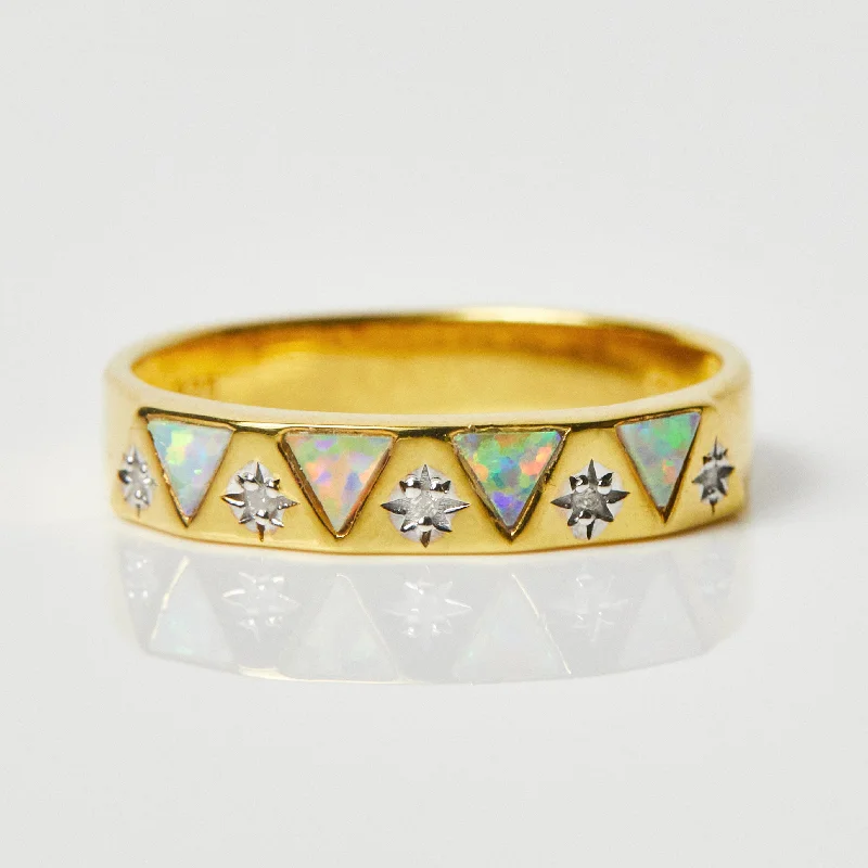 Izar Opal & Diamond Band