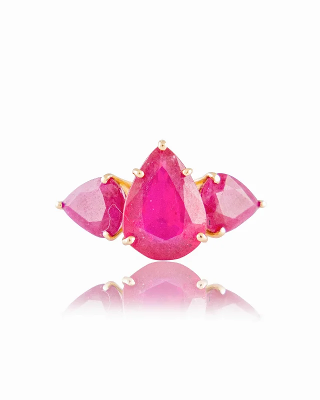 black diamond stud earrings Julekha Ruby Ring