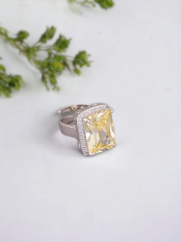 Lemon Kalliope Zirconia Ring