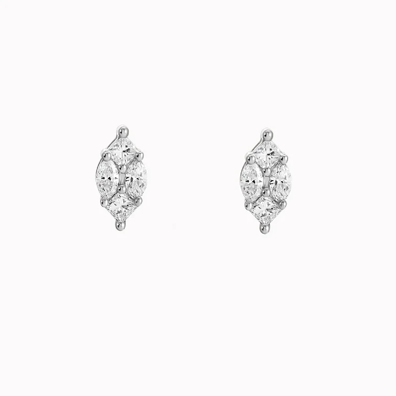 Marquise Diamond Studs