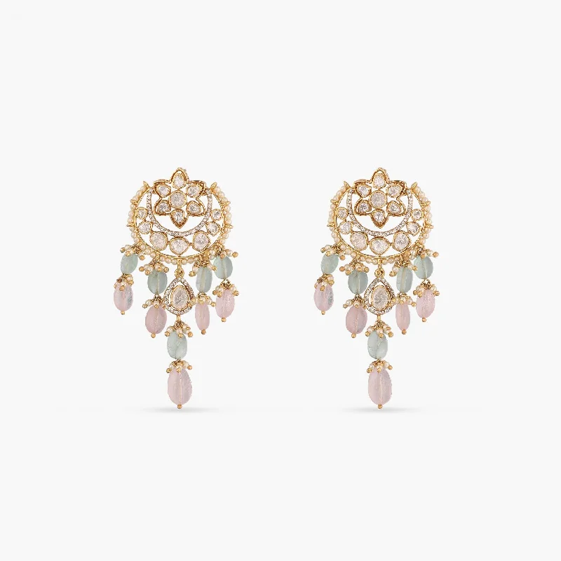 ethical lab-grown diamond ring Mehnoor Moissanite Silver Drop Earrings