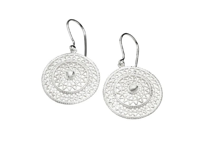 elegant aquamarine drop earrings New! Celtic Sun Shield Earrings