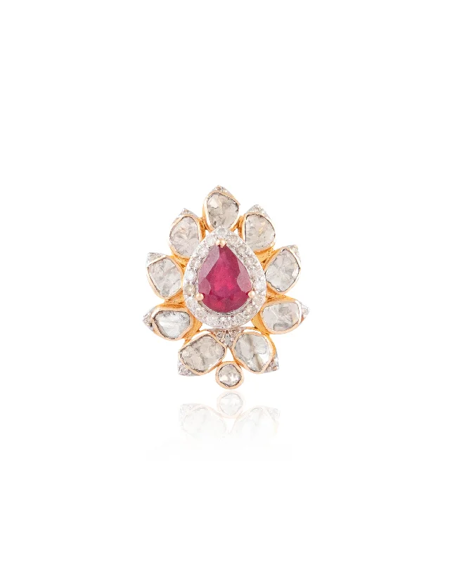 genuine amber pendant necklace Niyati Polki And Diamond Rings