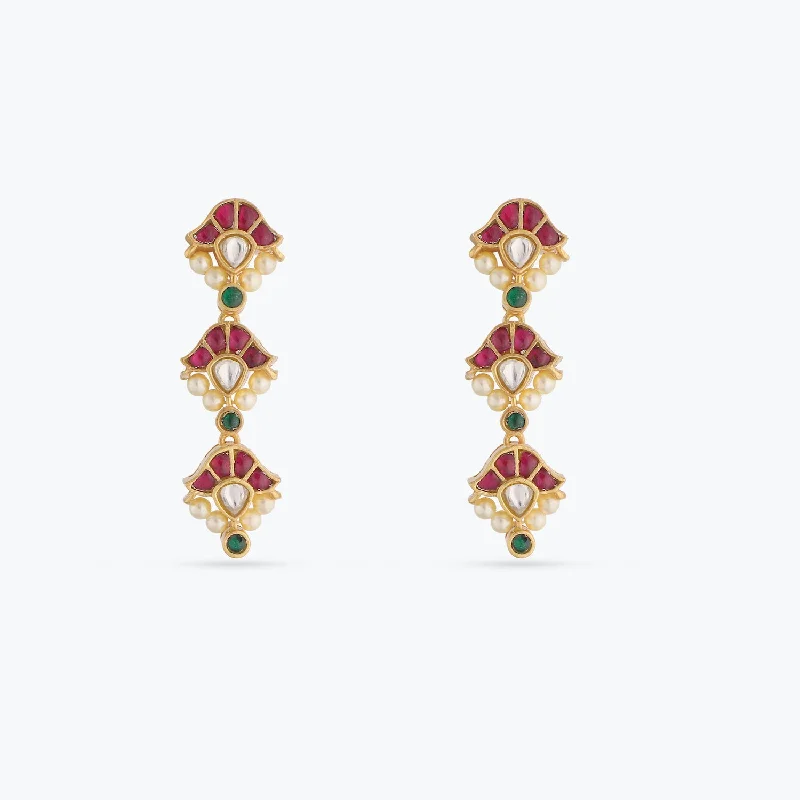 chunky gold chain necklace Noor Gold Plated Silver Drop Earrings