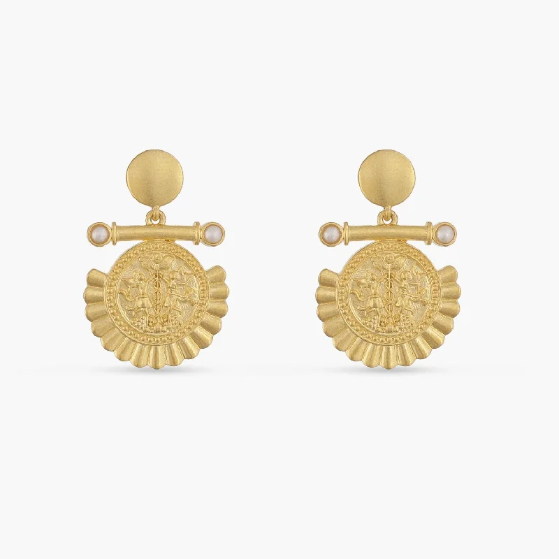 simple snake chain necklace Pearl Gemini Zodiac Gold Plated Silver Earrings