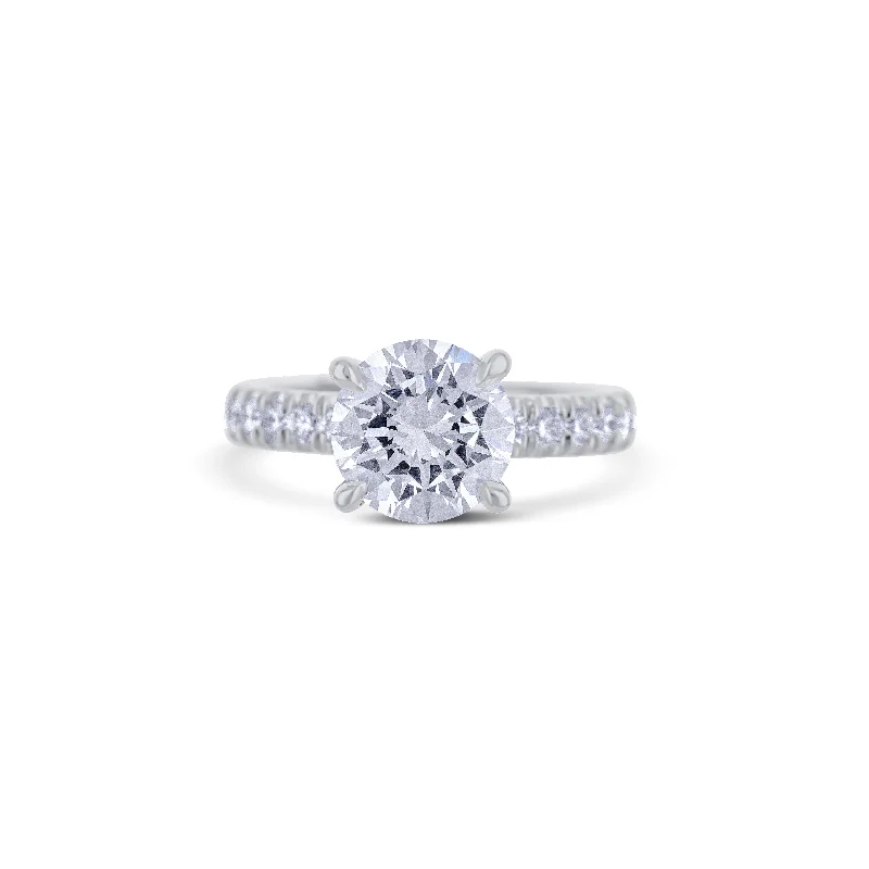 unique wooden bead necklace Platinum Diamond Engagment Ring