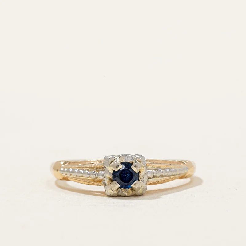 gold-plated snake chain bracelet Sapphire Ring | 0.20ct | SZ 4.5 |