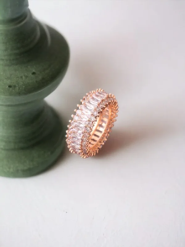 Rose Gold Bhakti Zirconia Ring