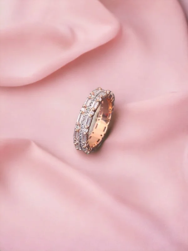 Rose Gold Ridhi Zirconia Ring