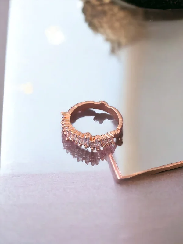 Rose Gold Saoirse Zirconia Ring