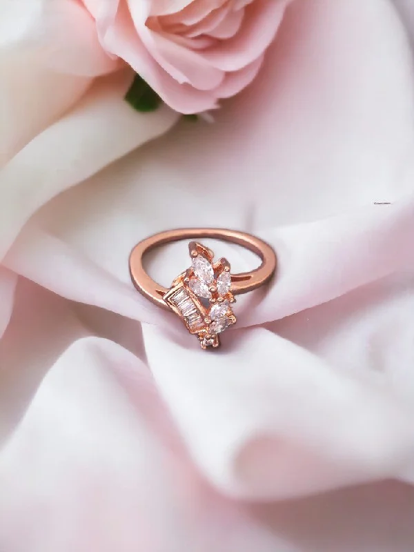 Rose Gold Sumesh Zirconia Ring