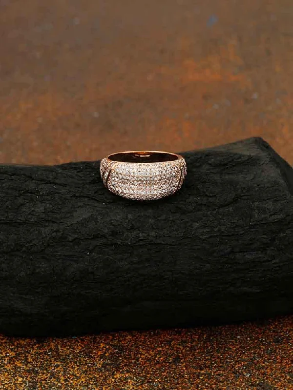 Rose Gold Swati Zirconia Ring