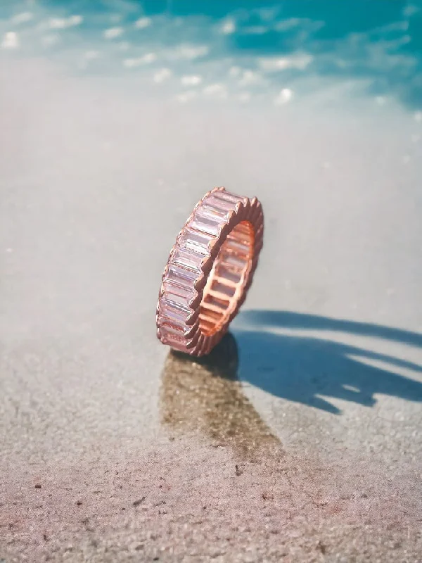 Rose Gold Taniya Zirconia Ring