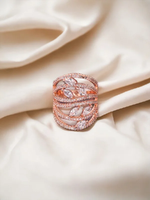 Rose Gold Varada Zirconia Ring